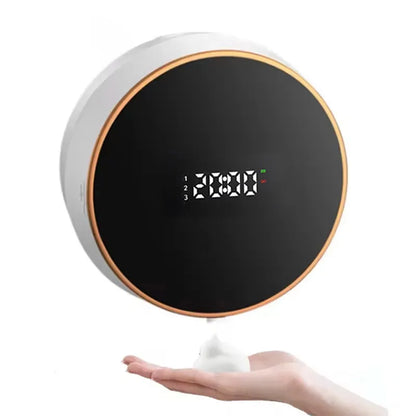 Distributeur Savon Mousse Mural Automatique Écran LED Capteur Infrarouge