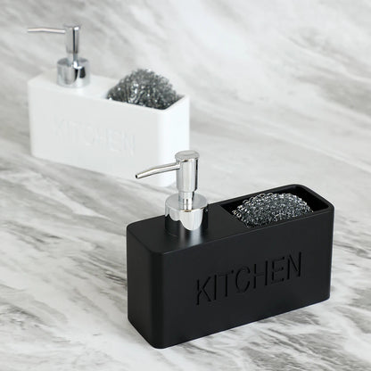 Set Distributeur Savon Cuisine Pierre Marbrée