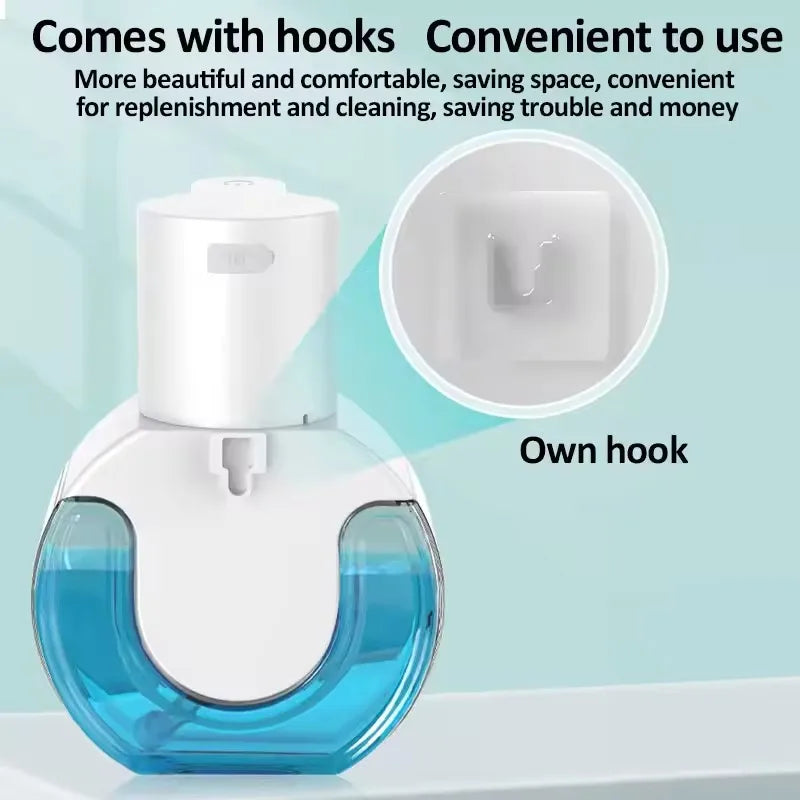 Distributeur Savon Automatique 420ml Blanc - Mousse - Usage Intensif