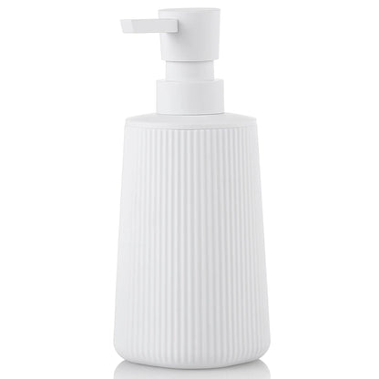Distributeur Savon Rayé Mat Blanc - 250ml