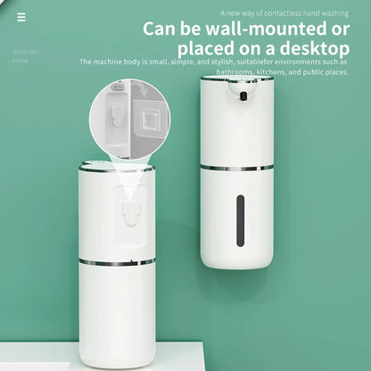 Distributeur Savon Automatique 380ml Blanc - Gel
