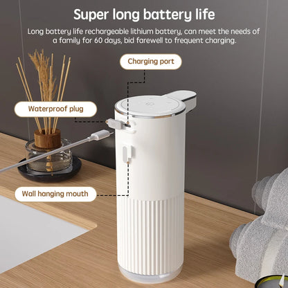 Distributeur Savon Automatique 360ml Blanc - Mousse