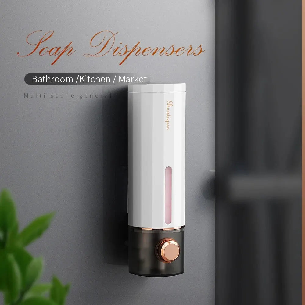 Distributeur mural de savon sans perçage pour salle de bain
