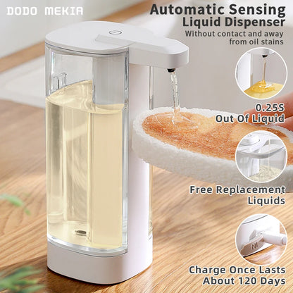 Distributeur Savon Automatique Cuisine Intelligent 500ml Rechargeable Capteur