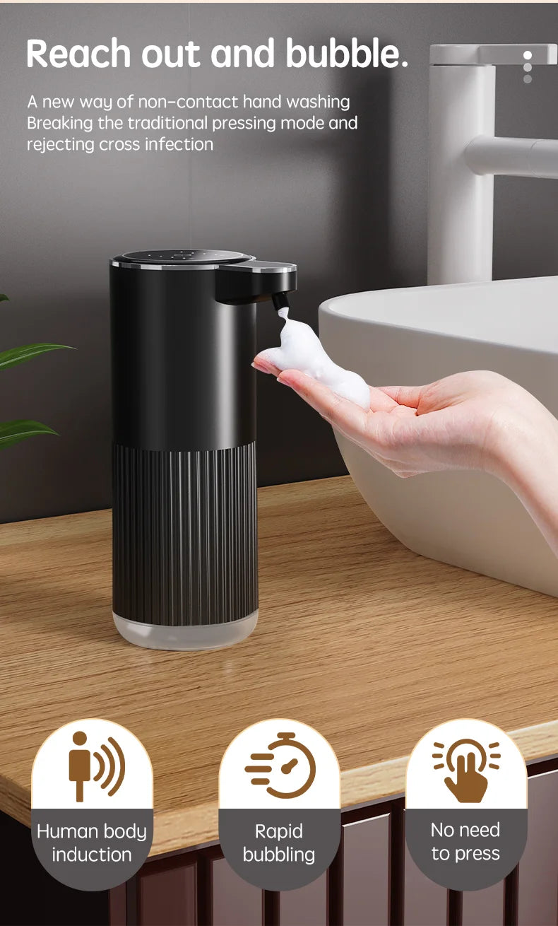 Distributeur de savon sans contact rechargeable pour cuisine et salle de bain