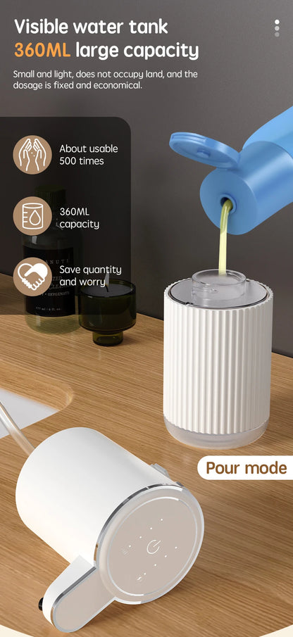Distributeur de savon sans contact rechargeable pour cuisine et salle de bain