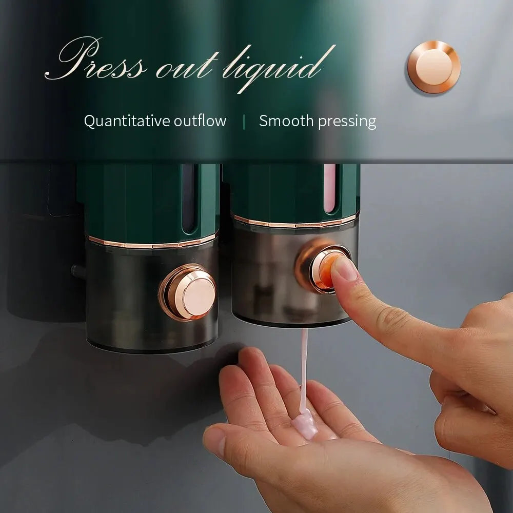 Distributeur mural de savon sans perçage pour salle de bain