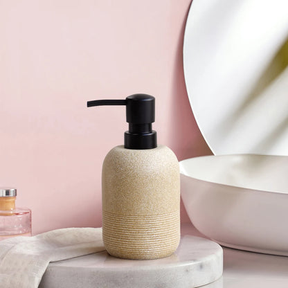 Distributeur Savon Rechargeable Marron - Cuisine Salle de Bain Douche