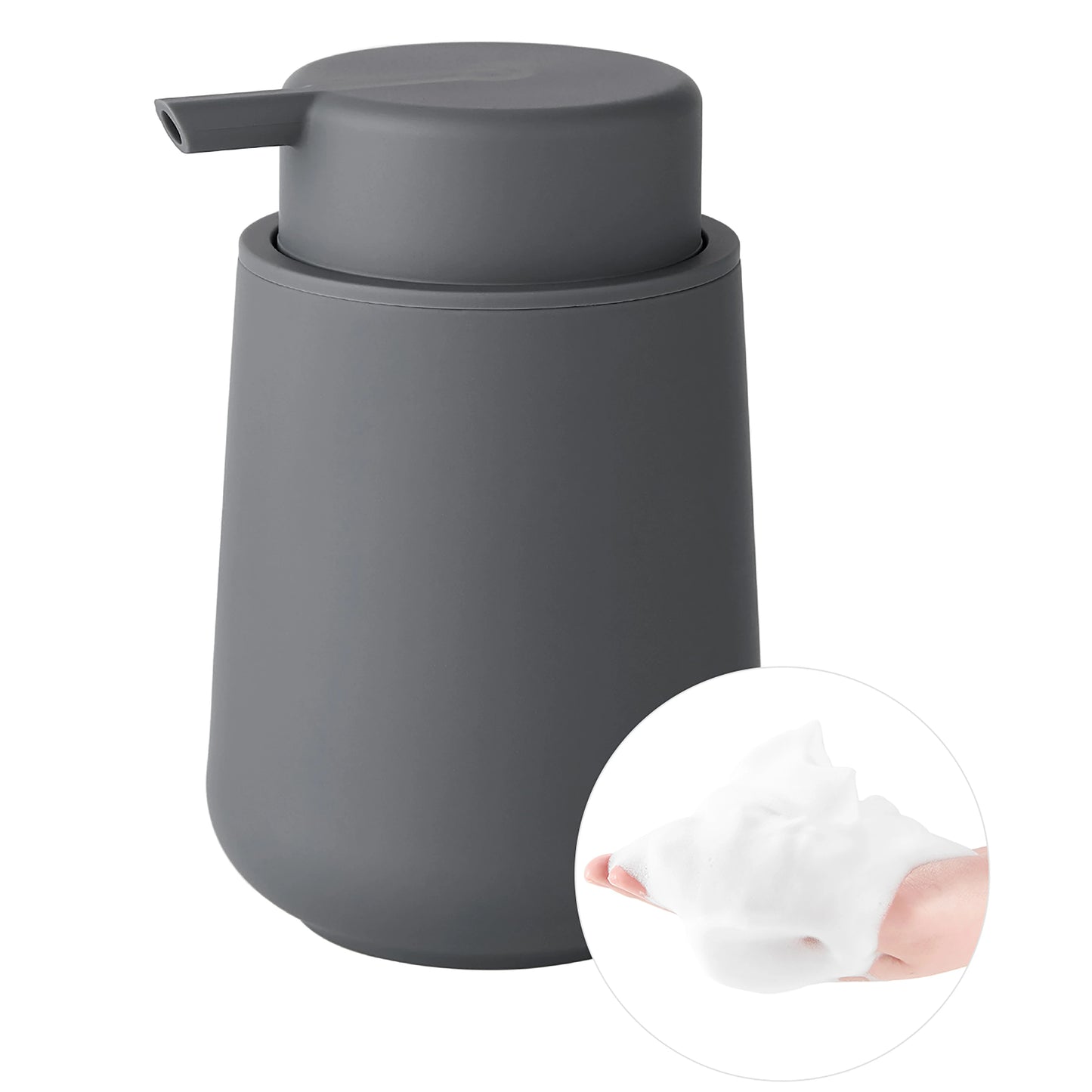 Distributeur Savon Mousse Minimaliste Noir - 320ml