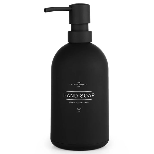Distributeur Savon Noir Mat Grande Capacité 480ml