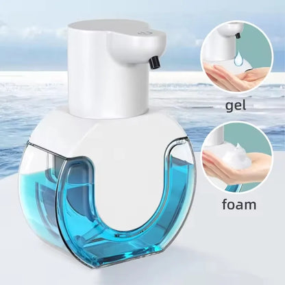 Distributeur Savon Automatique 420ml Blanc - Mousse - Usage Intensif