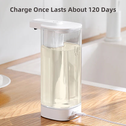 Distributeur Savon Automatique Cuisine Intelligent 500ml Rechargeable Capteur