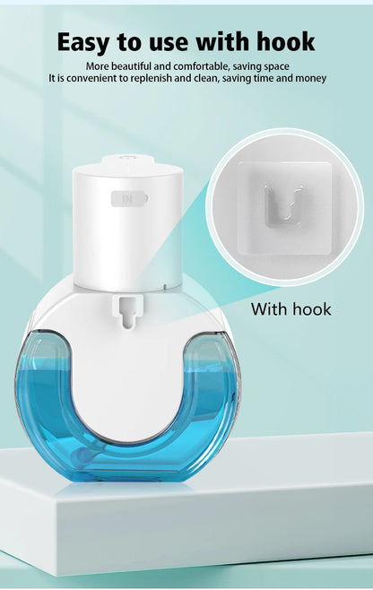 Distributeur automatique de savon mousse et gel 420 ml avec réservoir transparent