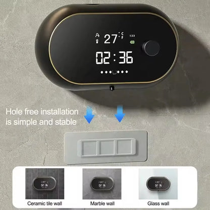 Distributeur Savon Mural Automatique 450ml Capteur Induction Rechargeable Sans Contact