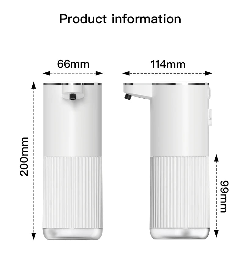 Distributeur de savon sans contact rechargeable pour cuisine et salle de bain