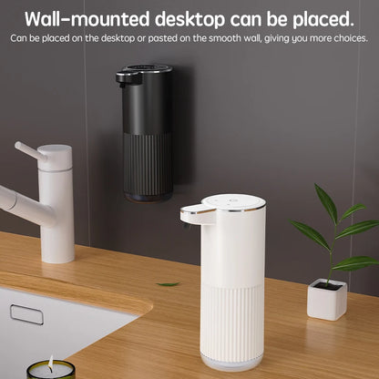 Distributeur Savon Automatique 360ml Blanc - Gel