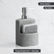 Set Distributeur Savon Cuisine Pierre Gris Sable Compact