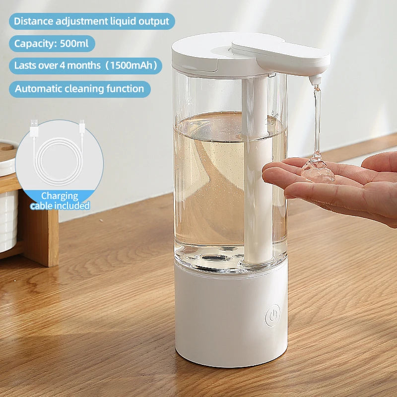 Distributeur Savon Cuisine Automatique 550ml USB - Modèle X4C