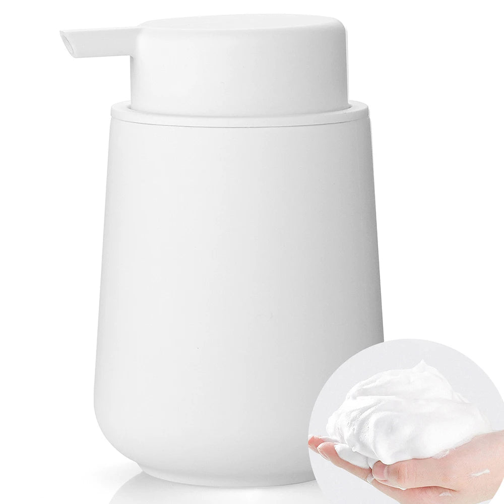 Distributeur Savon Mousse Minimaliste Blanc - 320ml