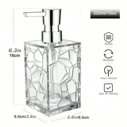 Distributeur Savon Acrylique Transparent Anti-Rouille - 320ml