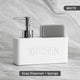 Set Distributeur Savon Cuisine Pierre Blanc Uni