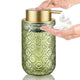 Distributeur Savon Mousse Verre Vintage Gravé Doré - 400ml