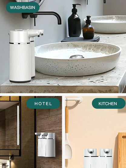 Distributeur électrique de savon double tête sans contact pour lavage des mains