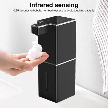 Distributeur Mural de Savon Intelligent Noir - Mousse
