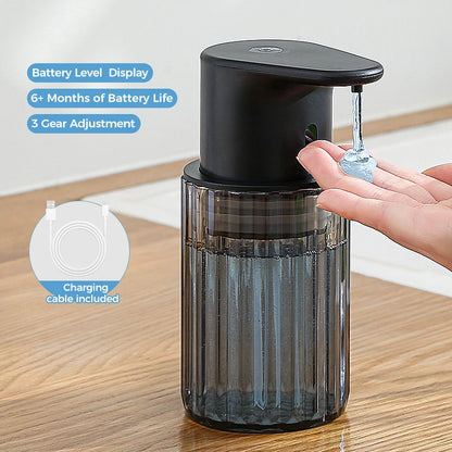 Distributeur Savon Liquide Automatique Cuisine 300ml USB Rechargeable Sans Contact