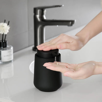 Distributeur Savon Liquide Noir Mat Minimaliste - 320ml