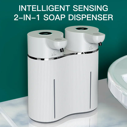 Distributeur électrique de savon double tête sans contact pour lavage des mains