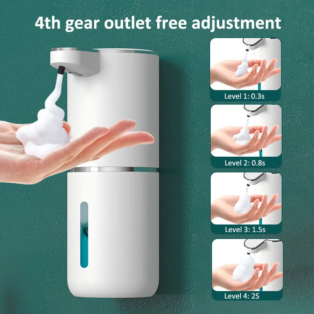 Distributeur mural automatique de savon mousse et gel 380 ml