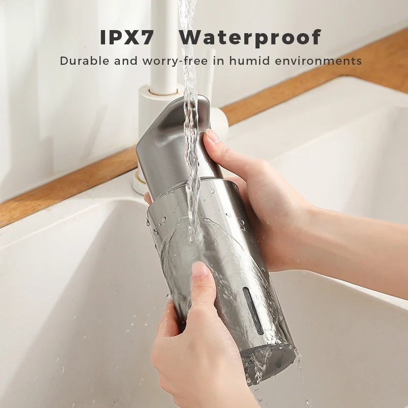 Distributeur Savon Cuisine Inox 480ml Argenté - Capteur Intelligent