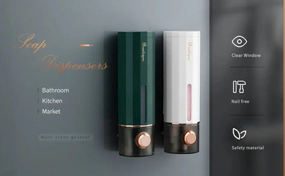 Distributeur mural de savon sans perçage pour salle de bain
