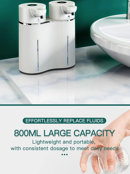 Distributeur électrique de savon double tête sans contact pour lavage des mains