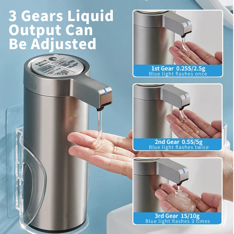 Distributeur Savon Cuisine Inox 270ml - Version à Piles (X12)