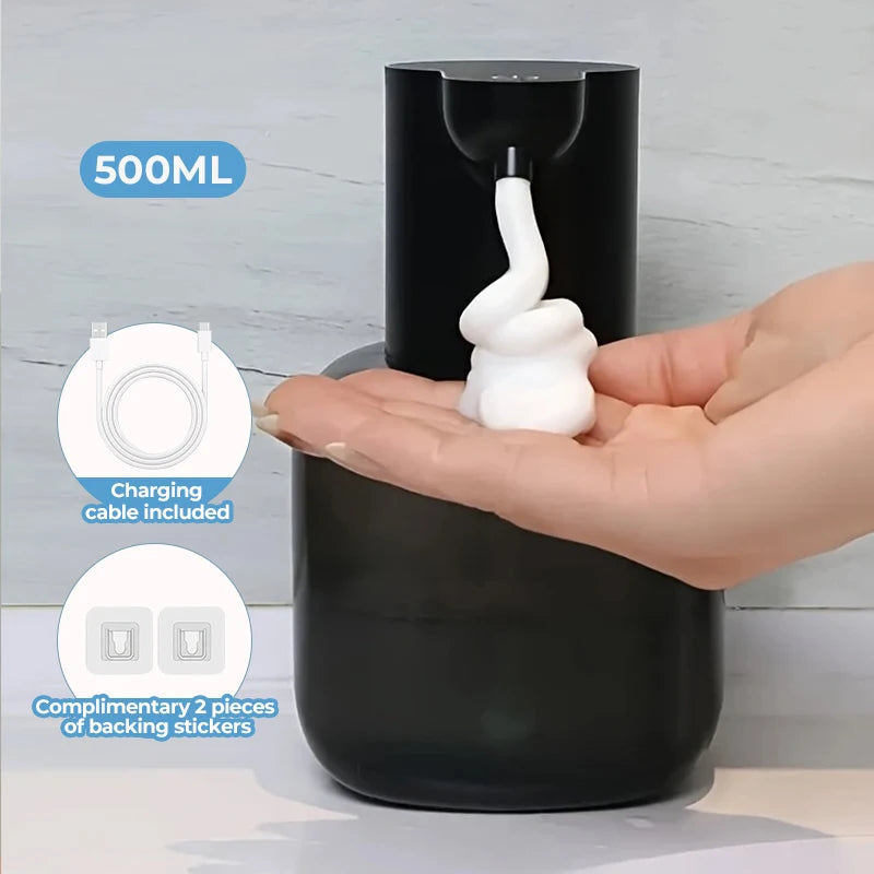 Distributeur Mural Automatique Mousse 500ml Blanc - P10