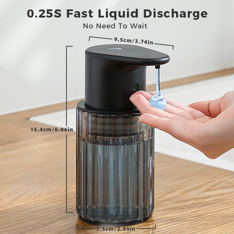 Distributeur Savon Liquide Automatique Cuisine 300ml USB Rechargeable Sans Contact
