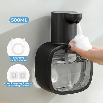 Distributeur Mural Automatique Mousse 500ml Blanc - P3