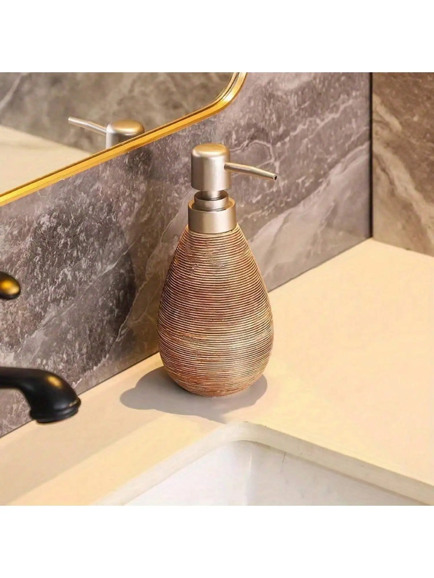 Distributeur Savon Céramique Rétro Blanc - Modèle Court