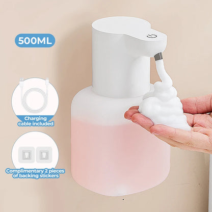 Distributeur Mural Automatique Mousse 500ml Blanc - P3