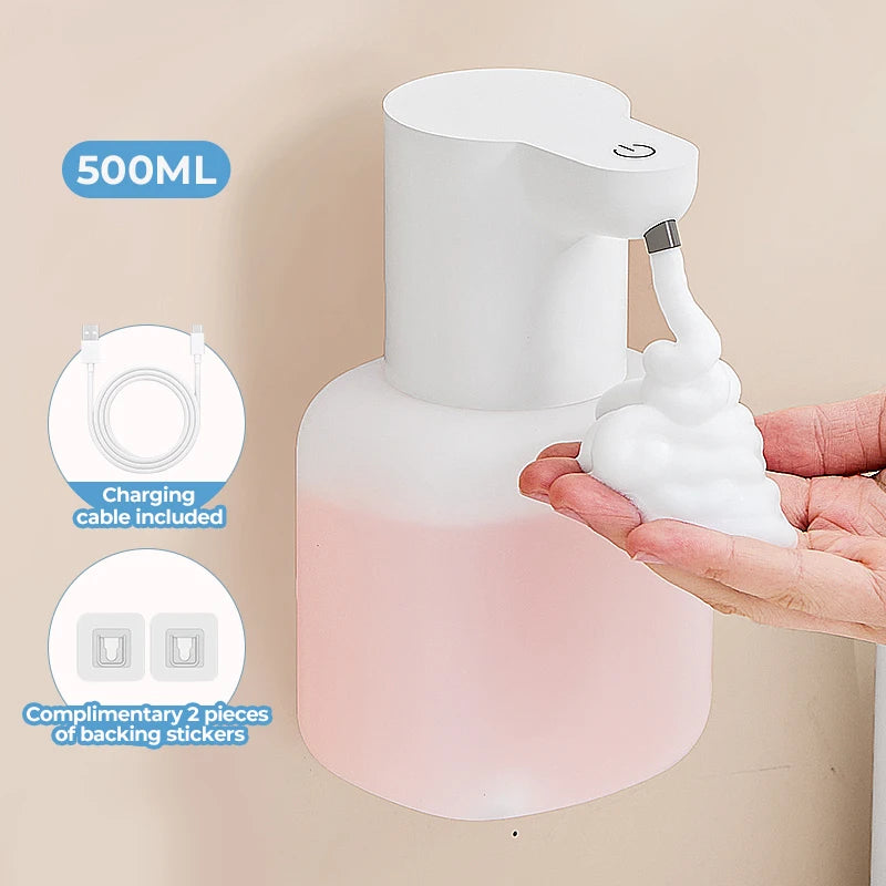 Distributeur Mural Automatique Mousse 500ml Blanc - P4D