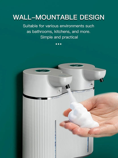 Distributeur électrique de savon double tête sans contact pour lavage des mains