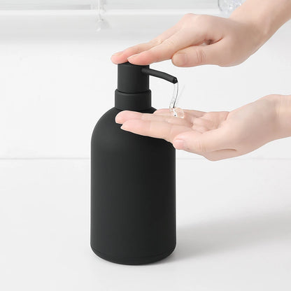 Distributeur Savon Noir Mat Grande Capacité 480ml