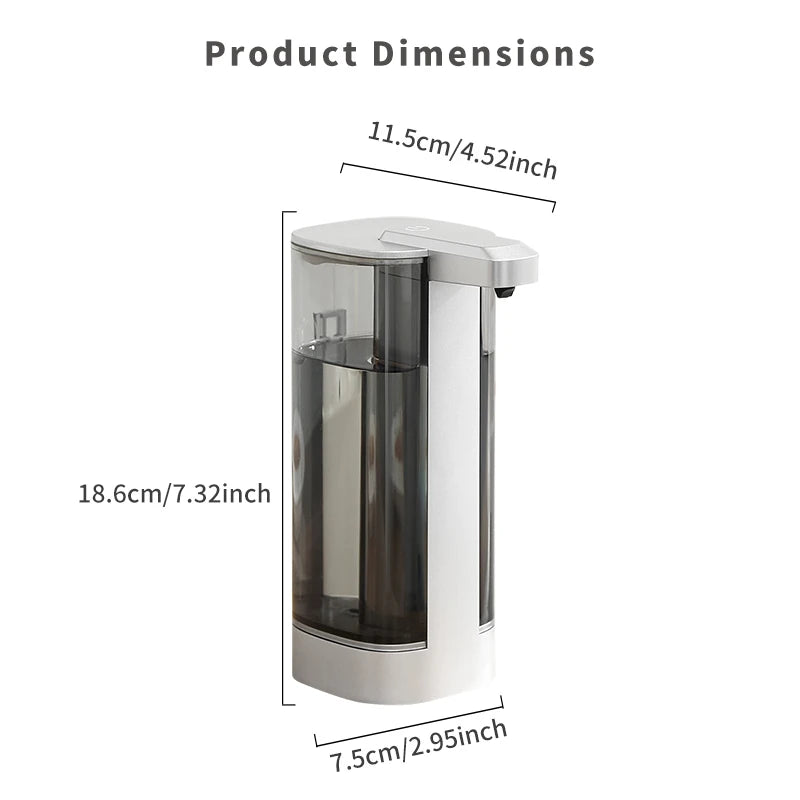 Distributeur Savon Cuisine Automatique Noir - Modèle P13