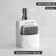 Set Distributeur Savon Cuisine Pierre Marbre Blanc