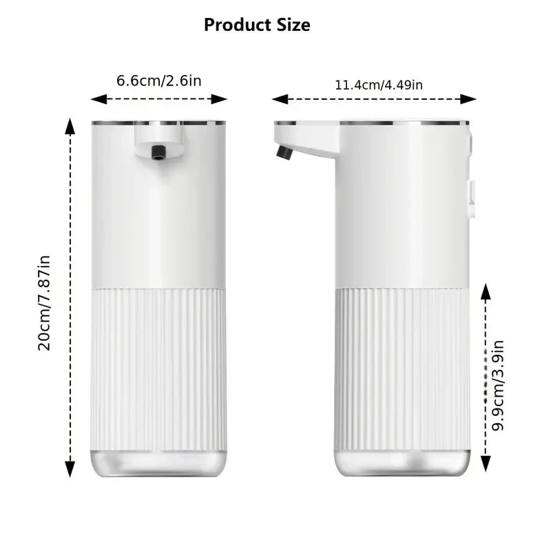 Distributeur Savon Automatique 360ml Blanc - Gel