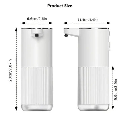 Distributeur Savon Automatique 360ml Blanc - Gel