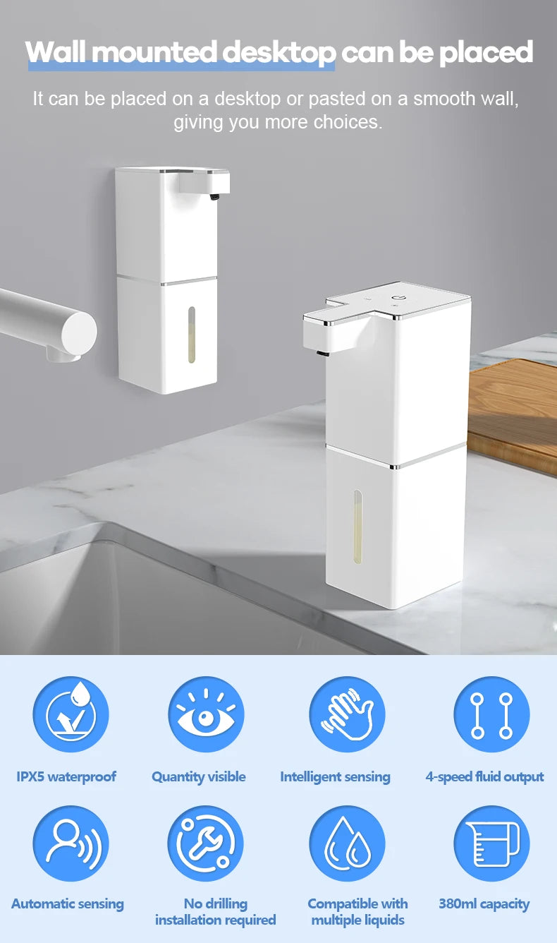 Distributeur mural de savon intelligent