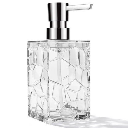 Distributeur Savon Acrylique Transparent Anti-Rouille - 320ml